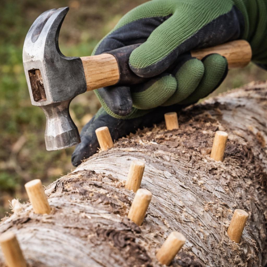 „Lion's Mane“ grybų ikrų rinkinys, 500 vnt. | Užsiaugink savo grybus | Kietmedžio rąstų skiepijimas