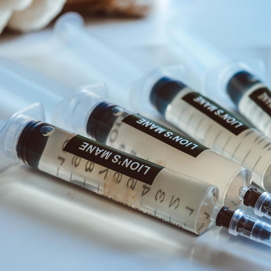 5x Liūto karčių skystoji kultūra – 10 ml švirkštai | Hericium erinaceus | Grybiena auginimui namuose