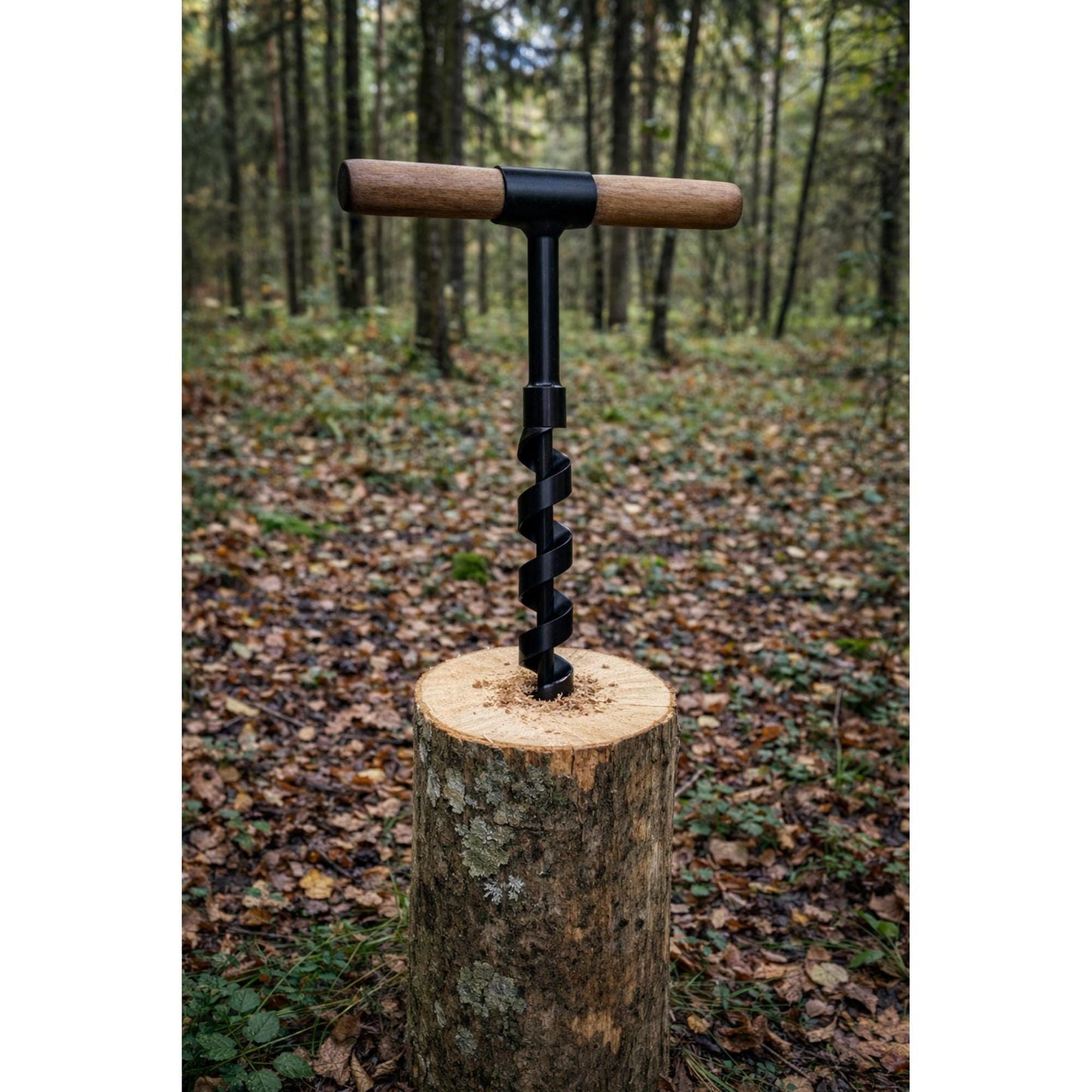 Handcrafted Scotch Eye Auger – Bushcraft Survival Wood Drill (23.6mm/0.93")