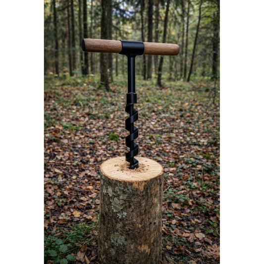 Handcrafted Scotch Eye Auger – Bushcraft Survival Wood Drill (23.6mm/0.93")