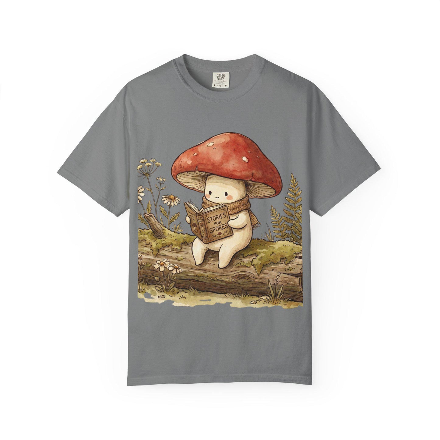 Mushroom T-Shirt Unisex | Fungi Art Red Mushroom Design Amanita Print Magic Mushrooms Gardener Gift Present Kawaii Tee
